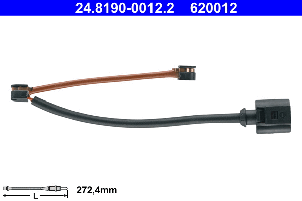 Warning Contact, brake pad wear (24.8190-0012.2)