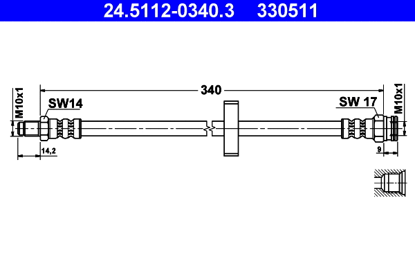 Brake Hose (24.5112-0340.3)