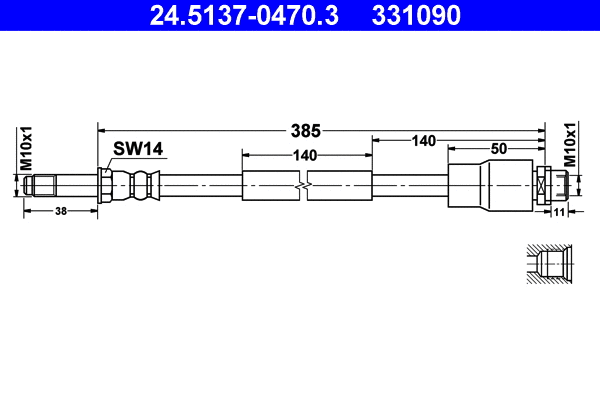 Brake Hose (24.5137-0470.3)