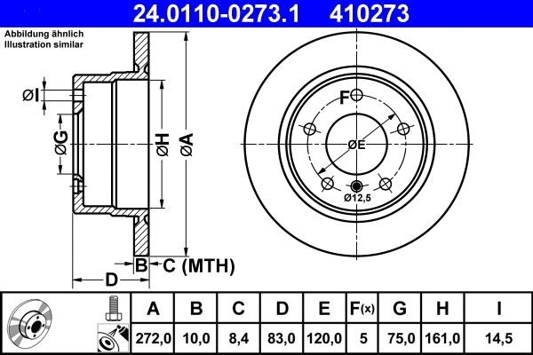 Brake Disc (24.0110-0273.1)
