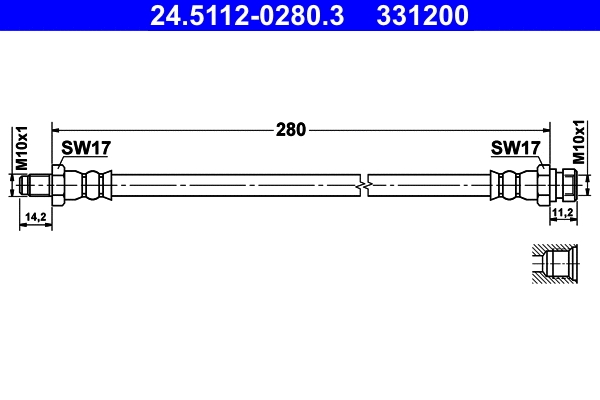 Brake Hose (24.5112-0280.3)
