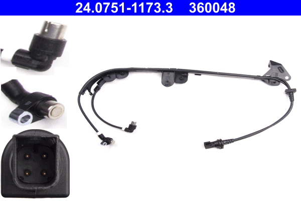 Sensor, wheel speed (24.0751-1173.3)