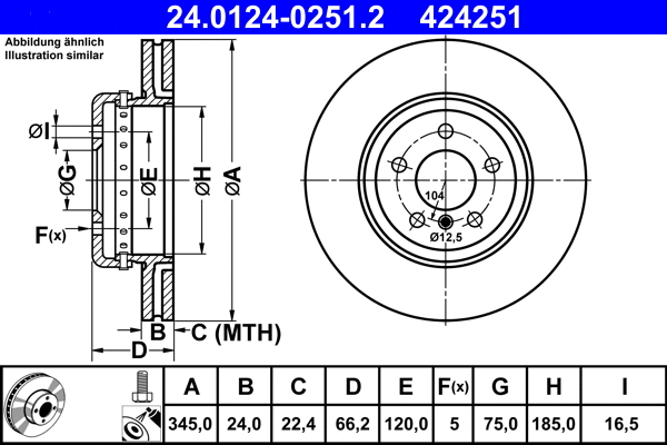 Brake Disc (24.0124-0251.2)