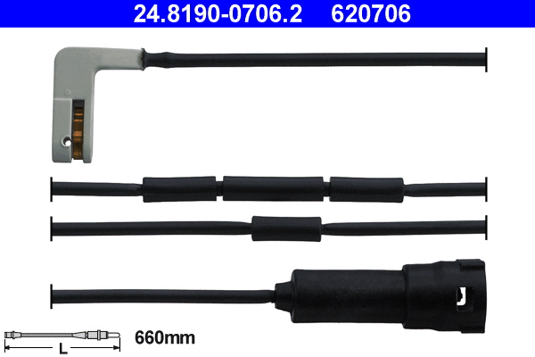 Warning Contact, brake pad wear (24.8190-0706.2)