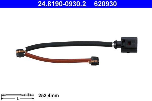 Warning Contact, brake pad wear (24.8190-0930.2)