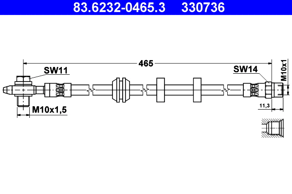 Brake Hose (83.6232-0465.3)