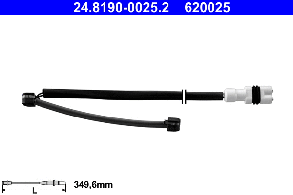 Warning Contact, brake pad wear (24.8190-0025.2)