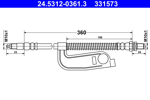 Brake Hose (24.5312-0361.3)