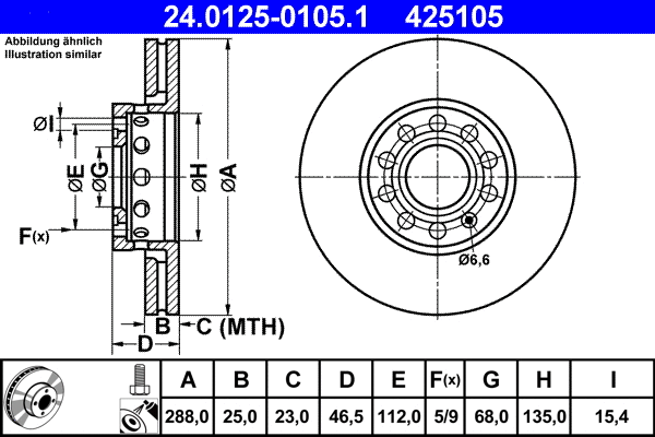 Brake Disc (24.0125-0105.1)