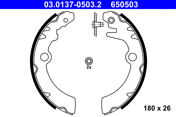 Brake Shoe Set (03.0137-0503.2)