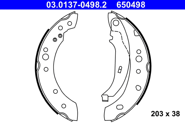 Brake Shoe Set (03.0137-0498.2)