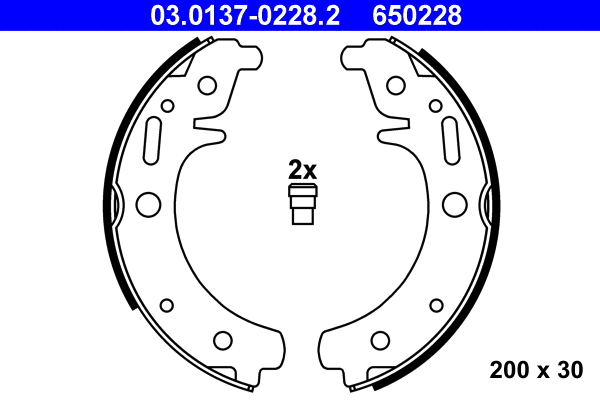 Brake Shoe Set (03.0137-0228.2)