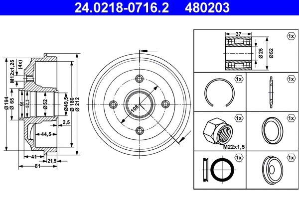 Brake Drum (24.0218-0716.2)