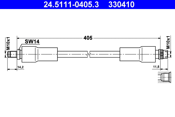 Brake Hose (24.5111-0405.3)