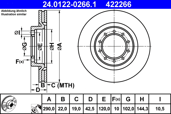 Brake Disc (24.0122-0266.1)