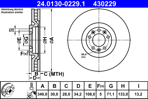 Brake Disc (24.0130-0229.1)