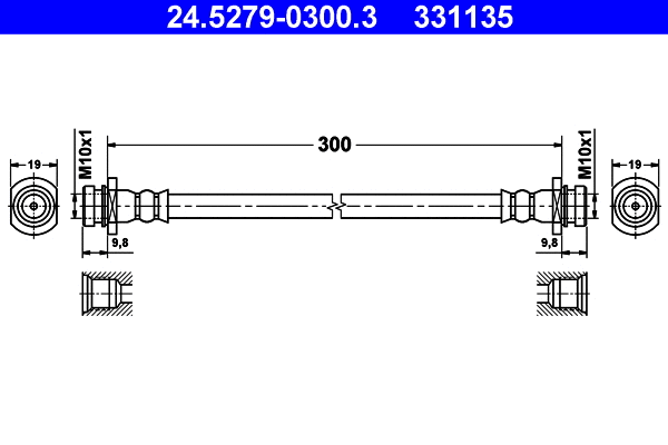 Brake Hose (24.5279-0300.3)