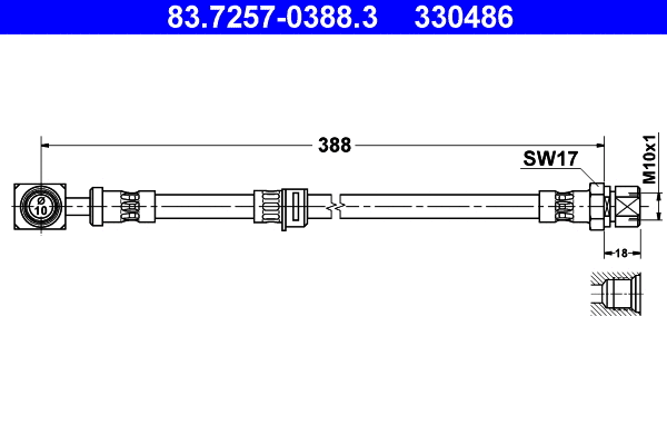 Brake Hose (83.7257-0388.3)