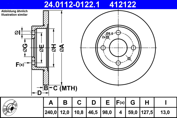 Brake Disc (24.0112-0122.1)