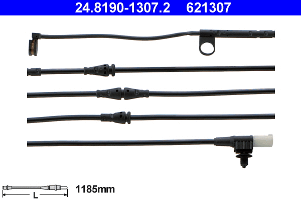 Warning Contact, brake pad wear (24.8190-1307.2)