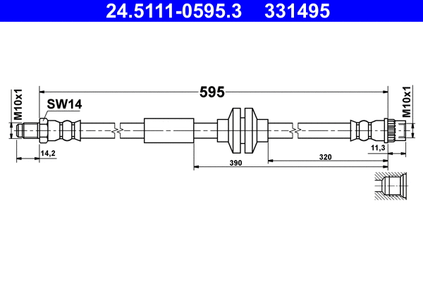 Brake Hose (24.5111-0595.3)