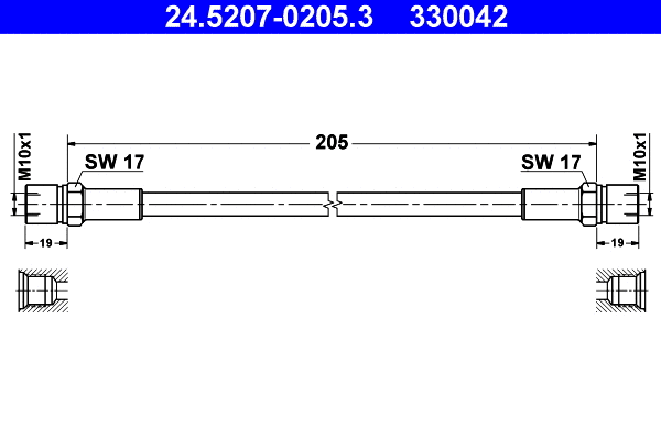 Brake Hose (24.5207-0205.3)