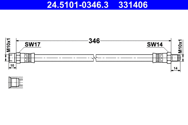 Brake Hose (24.5101-0346.3)