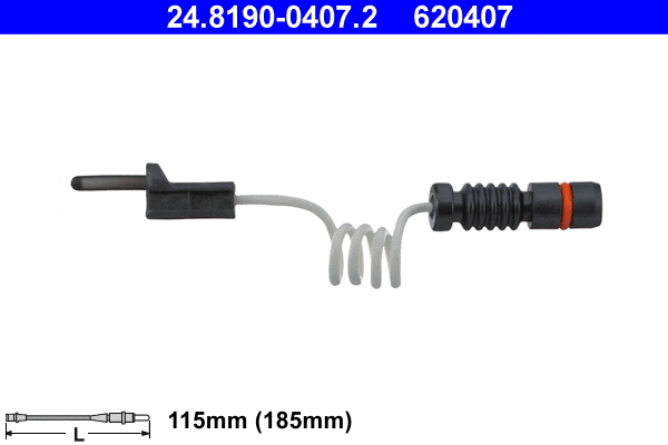 Warning Contact, brake pad wear (24.8190-0407.2)