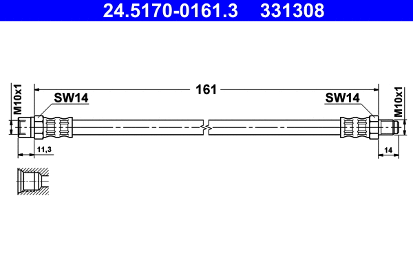 Brake Hose (24.5170-0161.3)