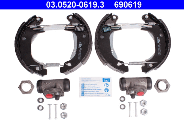 Brake Shoe Set (03.0520-0619.3)
