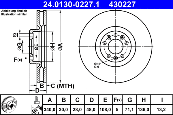 Brake Disc (24.0130-0227.1)