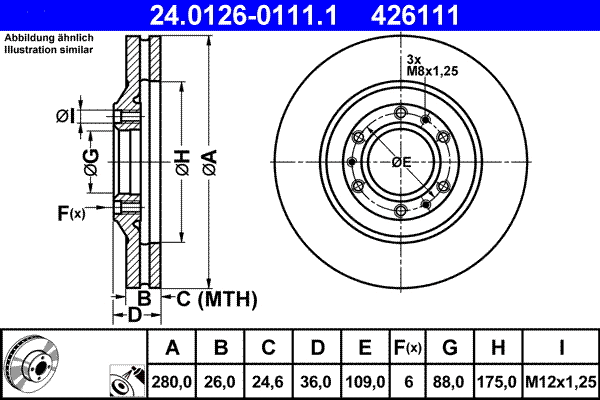 Brake Disc (24.0126-0111.1)