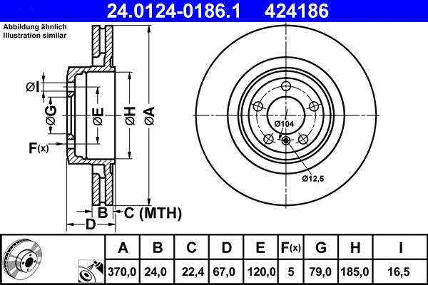 Brake Disc (24.0124-0186.1)