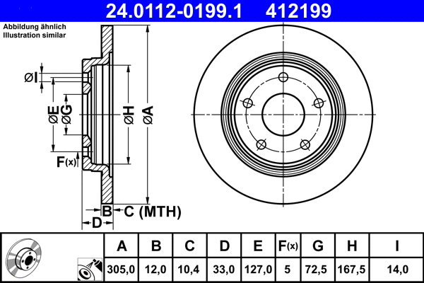 Brake Disc (24.0112-0199.1)