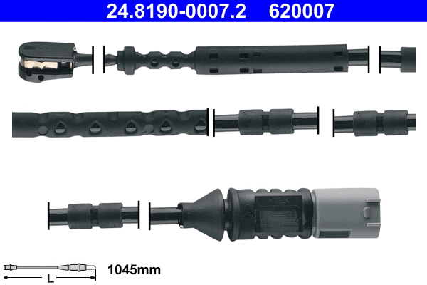 Warning Contact, brake pad wear (24.8190-0007.2)