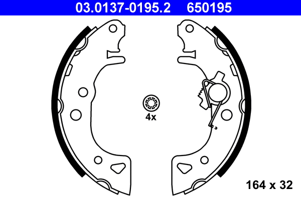 Brake Shoe Set (03.0137-0195.2)