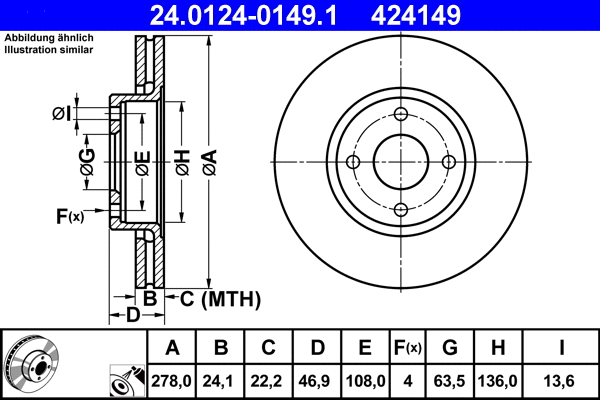 Brake Disc (24.0124-0149.1)