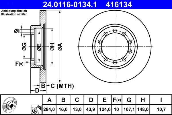 Brake Disc (24.0116-0134.1)