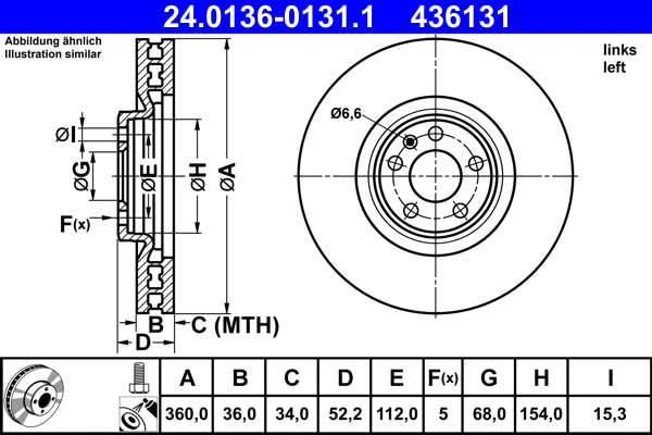 Brake Disc (24.0136-0131.1)