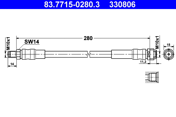Brake Hose (83.7715-0280.3)