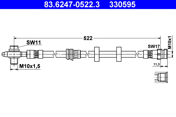 Brake Hose (83.6247-0522.3)