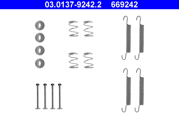 Accessory Kit, parking brake shoes (03.0137-9242.2)