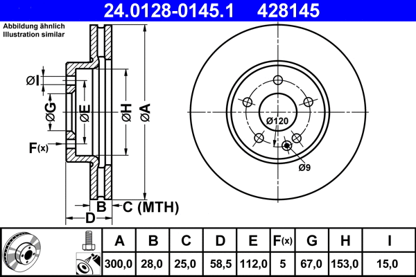 Brake Disc (24.0128-0145.1)