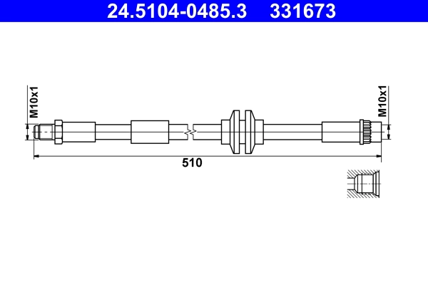 Brake Hose (24.5104-0485.3)
