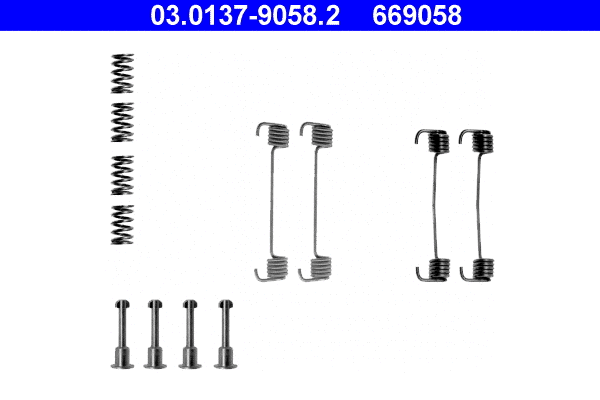 Accessory Kit, parking brake shoes (03.0137-9058.2)