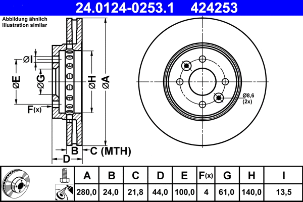 Brake Disc (24.0124-0253.1)