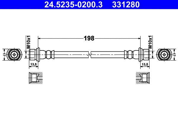 Brake Hose (24.5235-0200.3)