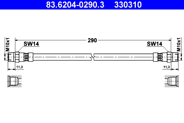 Brake Hose (83.6204-0290.3)