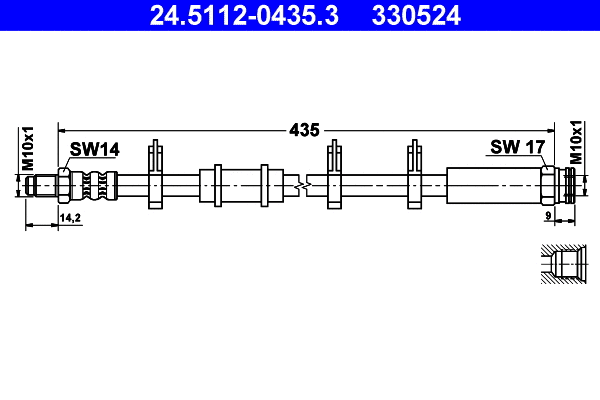 Brake Hose (24.5112-0435.3)