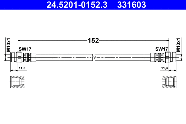 Brake Hose (24.5201-0152.3)